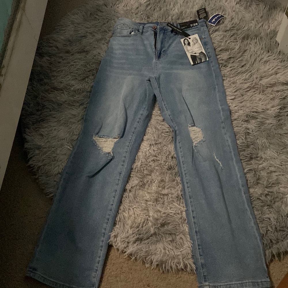 High rise skater jeans, Size:7, Color:blue